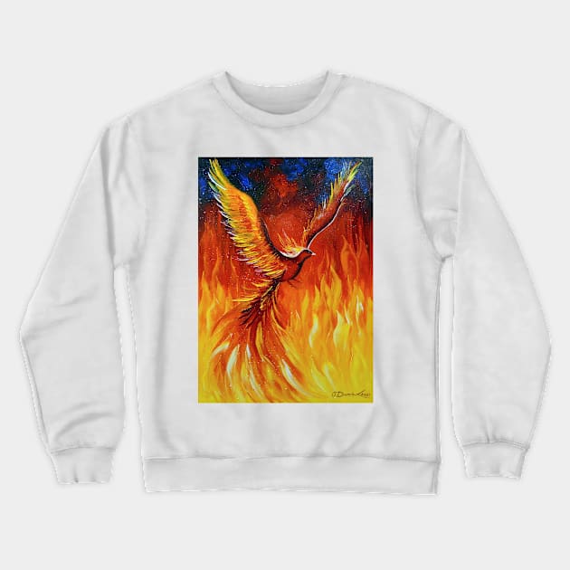 Phoenix bird Crewneck Sweatshirt by OLHADARCHUKART